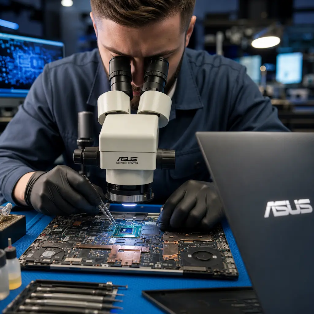 Замена видеокарты ноутбука Asus в Петергофе