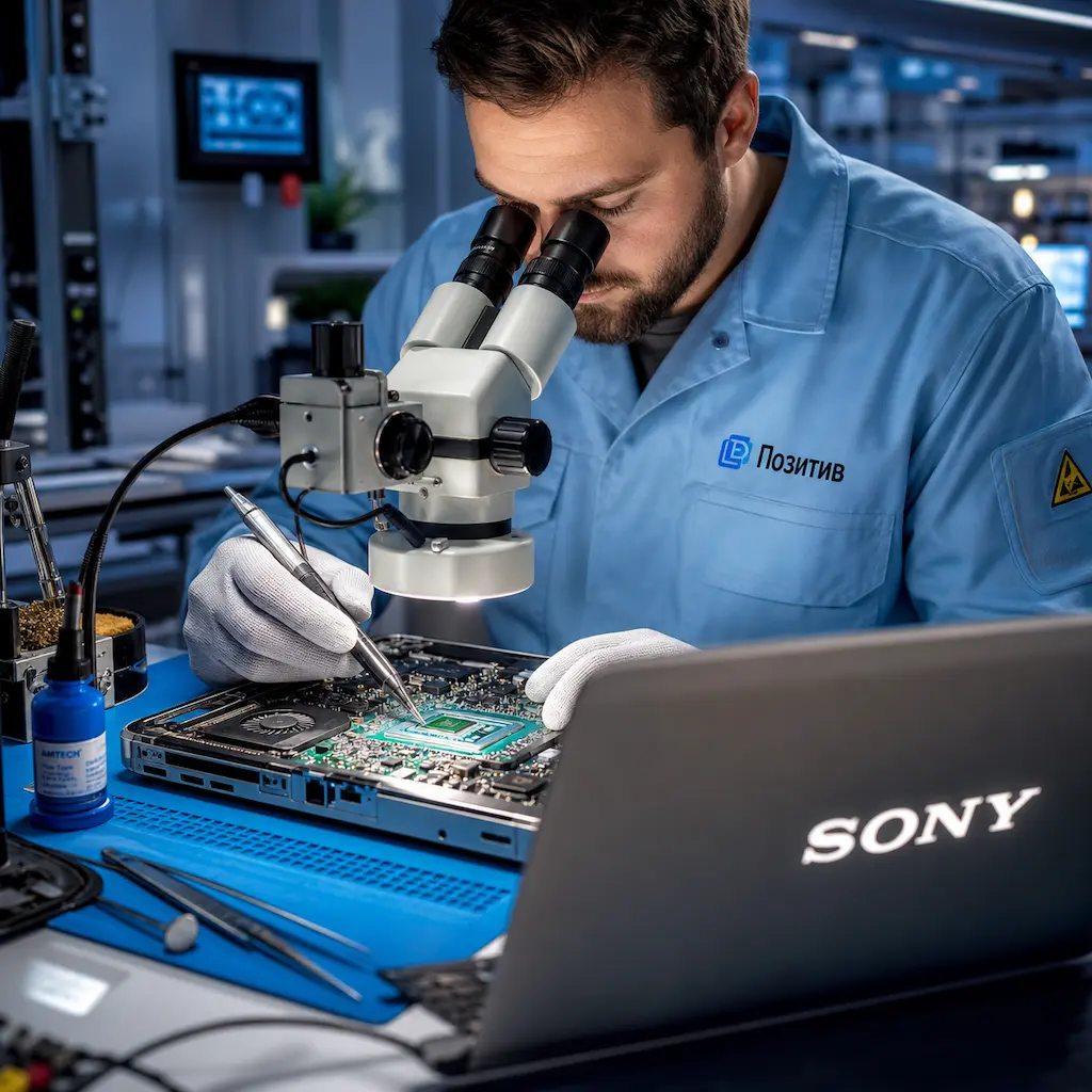 Замена видеокарты ноутбука Sony в Петергофе