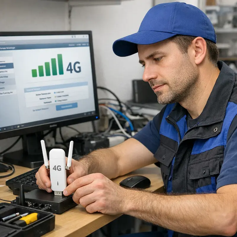 Настройка LTE модема в Петергофе