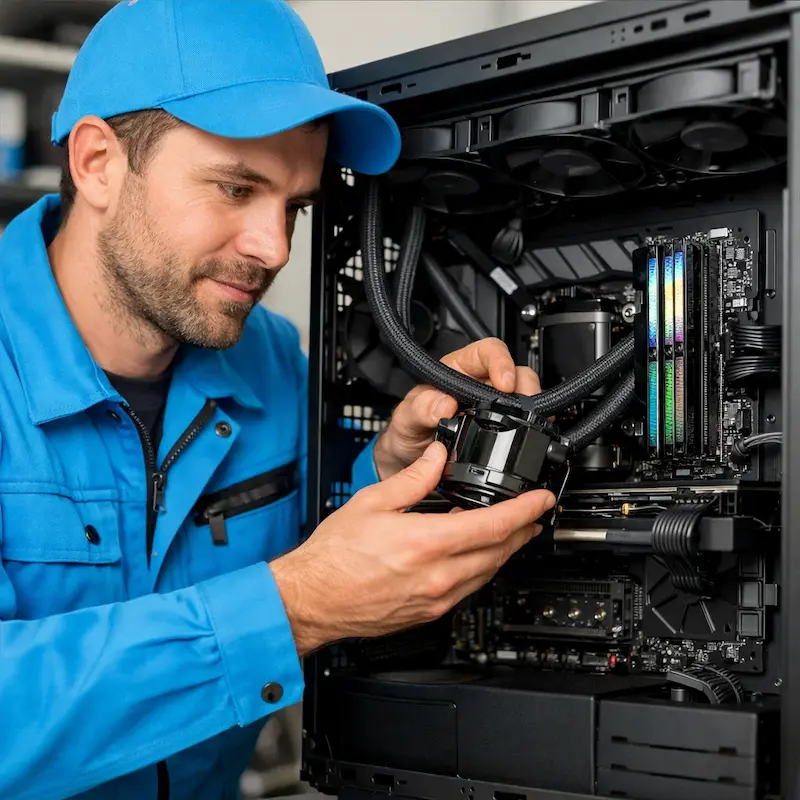 Установка СЖО на ПК в Петергофе