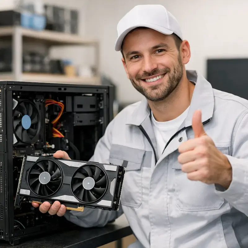 установка видеокарты на ПК в Петергофе