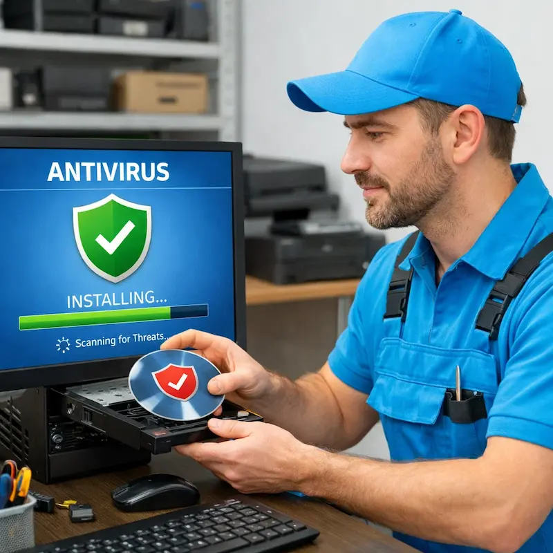 Установка антивируса в Петергофе на дому