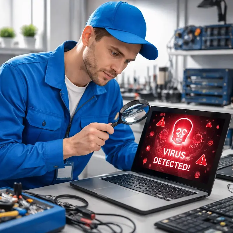 Поиск компьютерных вирусов в Петергофе